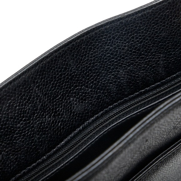 Chanel Deca Coco Mark Chain Tote Bag Shoulder Bag Black - Picture 4 of 8